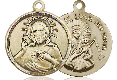 14kt Gold Filled Scapular Medal Large Catholic Jewelry – CatholicShop.com