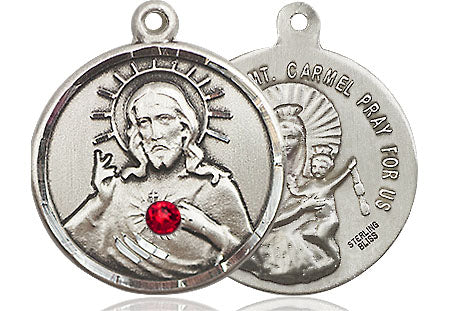 Sterling Silver Ruby Scapular Pendant – CatholicShop.com