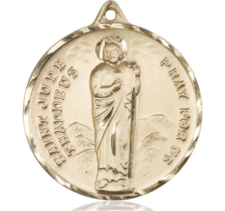 14kt Gold Filled Saint Jude Medal Large Catholic Jewelry – CatholicShop.com