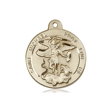 Saint Michael the Archangel Medal | 14kt Gold – CatholicShop.com