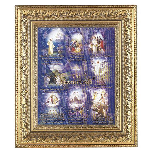 Apostles Creed In Antique Gold Frame 10.25X12.25" 8X10 Print ...