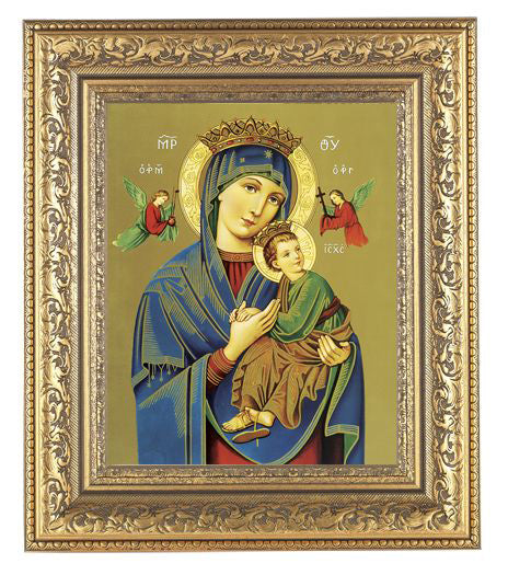 Our Lady Of Perpetual Help Antique Gold Frame 10.25X12.25" 8X10 Print ...