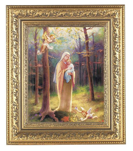 Madonna Of The Woods Antique Gold Frame 10.25X12.25" 8X10 Print ...