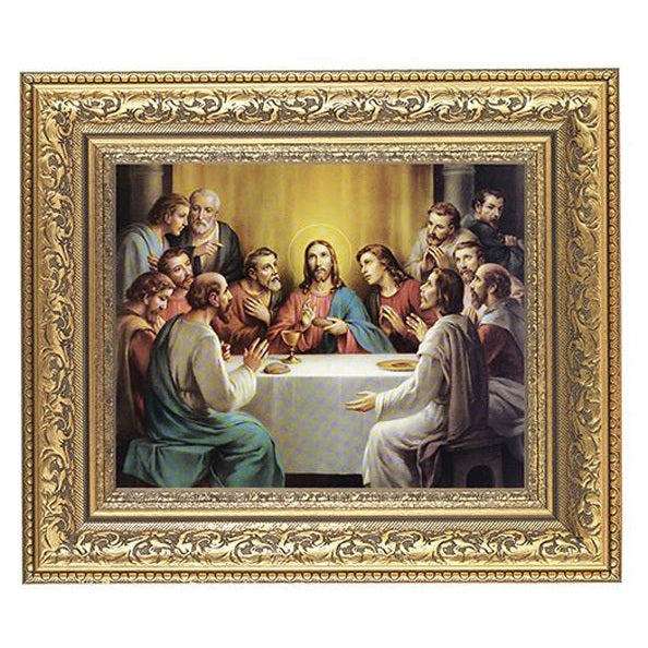 Last Supper In Antique Gold Frame 10.25X12.25" 8X10 Print ...