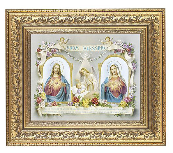 Baby Room Blessing In Antique Gold Frame 10.25X12.25" 8X10 Print ...