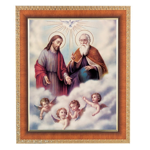 The Trinity In Cherry Frame 10.25X12.25" 8X10 Print – CatholicShop.com