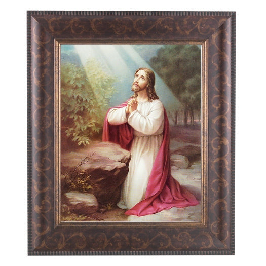 Christ On Mt.Olive In Art Deco Frame 10.25X12.25" 8X10 Print ...