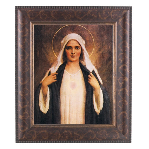 Immaculate Heart Of Mary 8X10 Art Deco Frame 10.25X12.25 ...