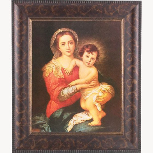 Murillo:Madonna And Child Art Deco Frame 10.25X12.25" 8X10Prt ...