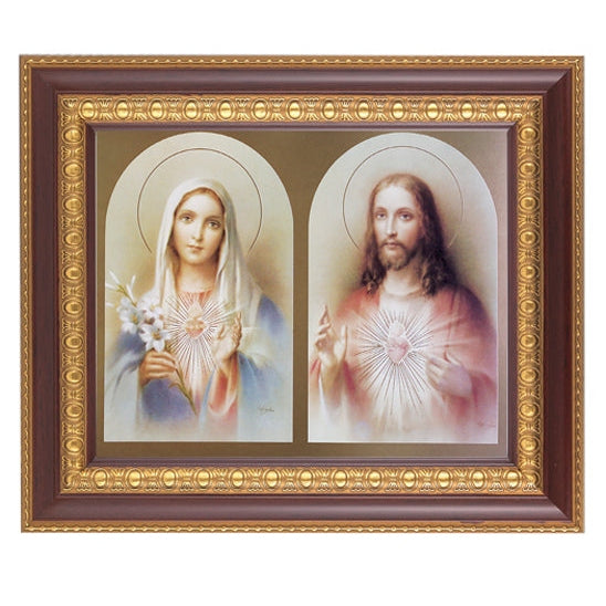 The Sacred Hearts In Cherry Frame 10.25X12.25" 8X10 Print ...