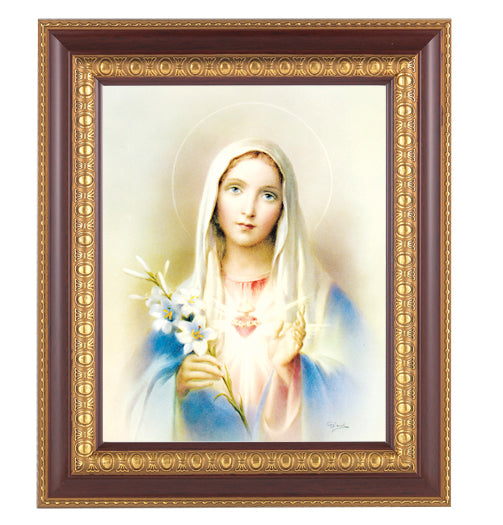 Immaculate Heart Of Mary Cherry Frame 10.25X12.25" 8X10 Print ...