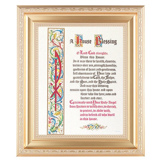 House Blessing In Satin Gold Frame 10.25X12.25" 8X10 Print ...