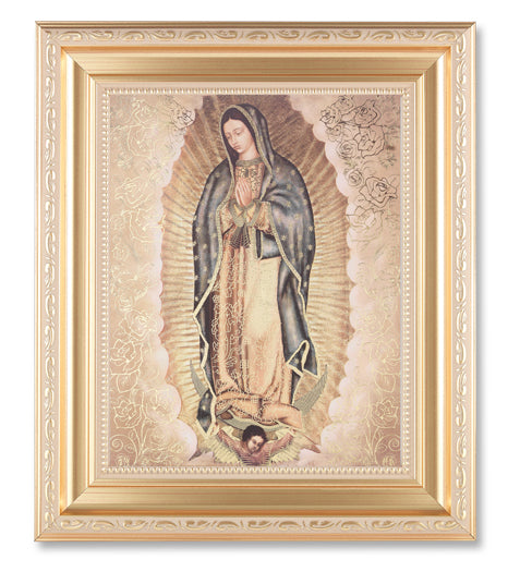 Gold Our Lady Of Guadalupe In 10.23X12.24 Antique Gold Frame ...