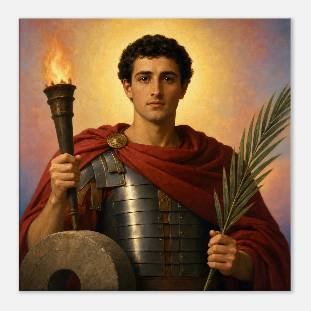 St. Florian Devotional Canvas — Catholic Religious Wall Art ...