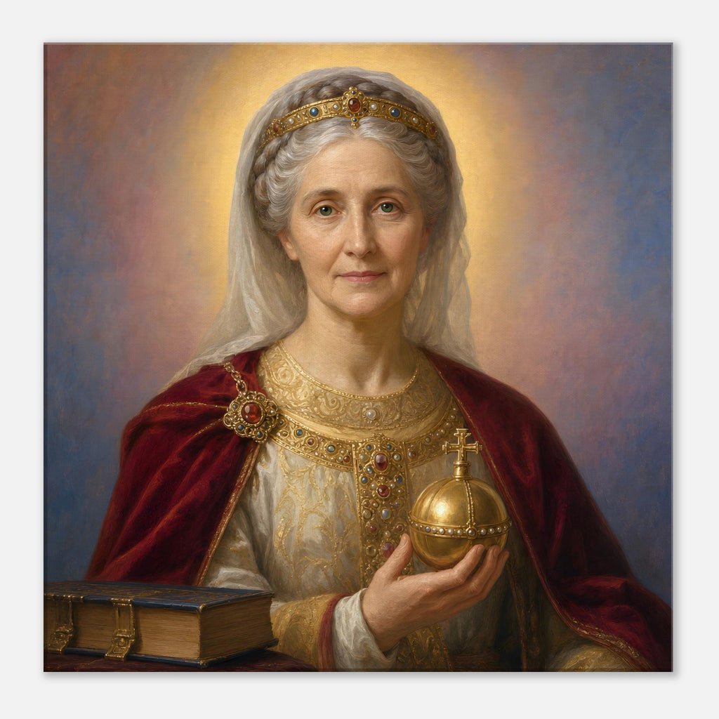 St. Adelaide of Burgundy Devotional Canvas — Catholic Religious Wall ...