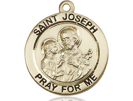 14kt Gold Filled Saint Joseph Medal | Large – CatholicShop.com