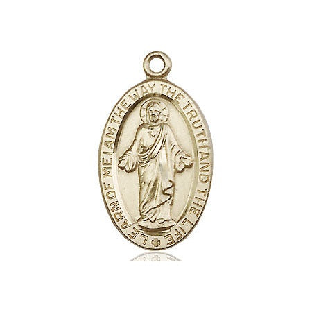14kt Gold Scapular Medal Large Catholic Jewelry – CatholicShop.com