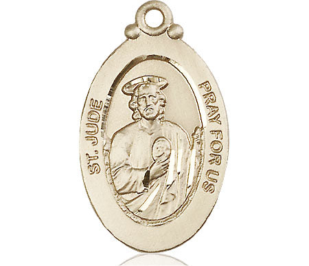 14kt Gold Saint Jude Medal Large | Engravable – CatholicShop.com