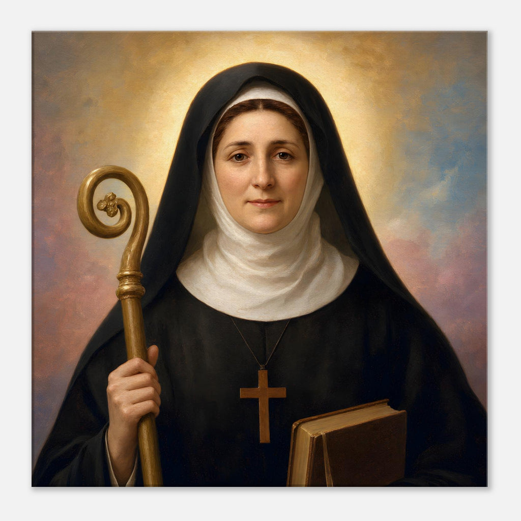 St. Adelina Devotional Canvas — Catholic Religious Wall Art ...
