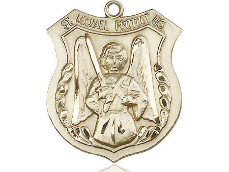 Saint Michael the Archangel Medal | Large 14kt Gold – CatholicShop.com