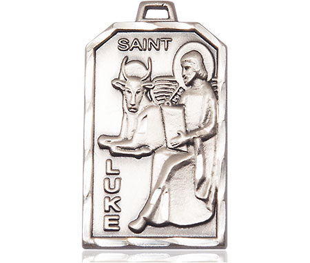 Pewter Saint Luke the Apostle Medal Large Catholic Jewelry ...
