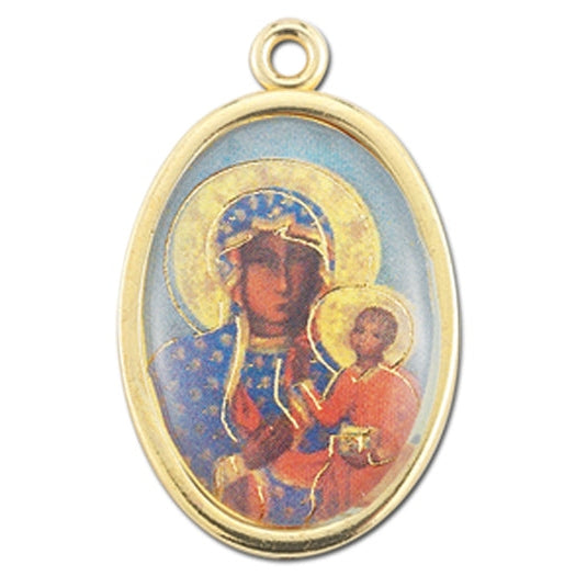 Gold Oval Our Lady Of Czestochowa Picture Medal 10-Pack – CatholicShop.com