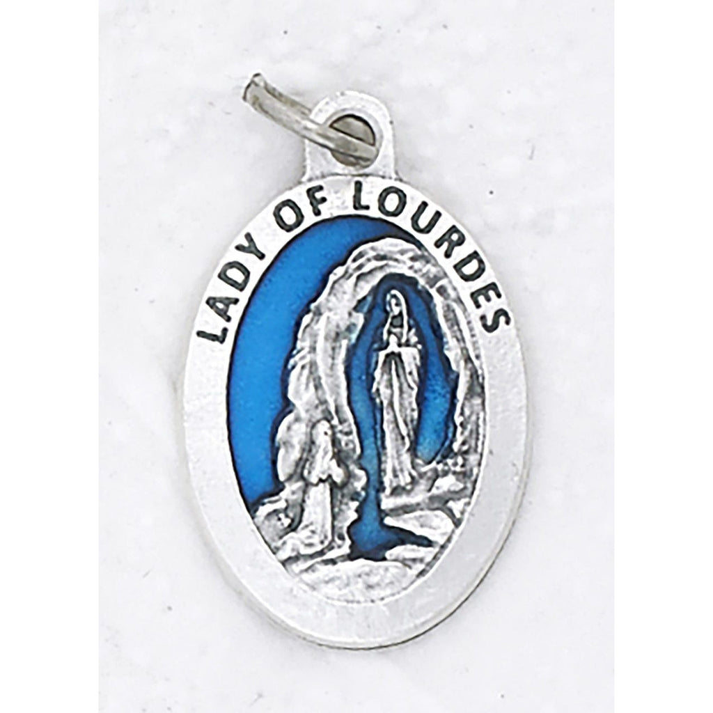 Our Lady of Lourdes Blue Enamel Medals Bulk | Catholic Shop ...