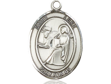 Pewter Saint Luke the Apostle Medal | Large – CatholicShop.com