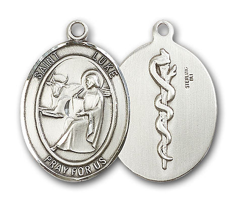 Sterling Silver Saint Luke the Apostle Pendant – CatholicShop.com