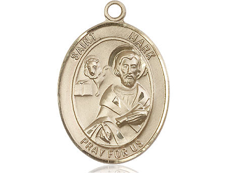 Saint Mark the Evangelist Medal 14kt Gold Large – CatholicShop.com