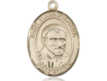 14kt Gold Saint Vincent de Paul Medal Large – CatholicShop.com