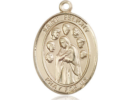 Saint Felicity Medal | 14kt Gold Filled | Large – CatholicShop.com