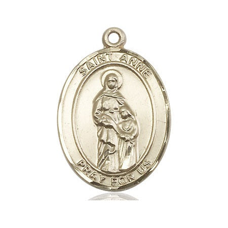 Saint Anne Medal - 14kt Gold Filled | Large – CatholicShop.com