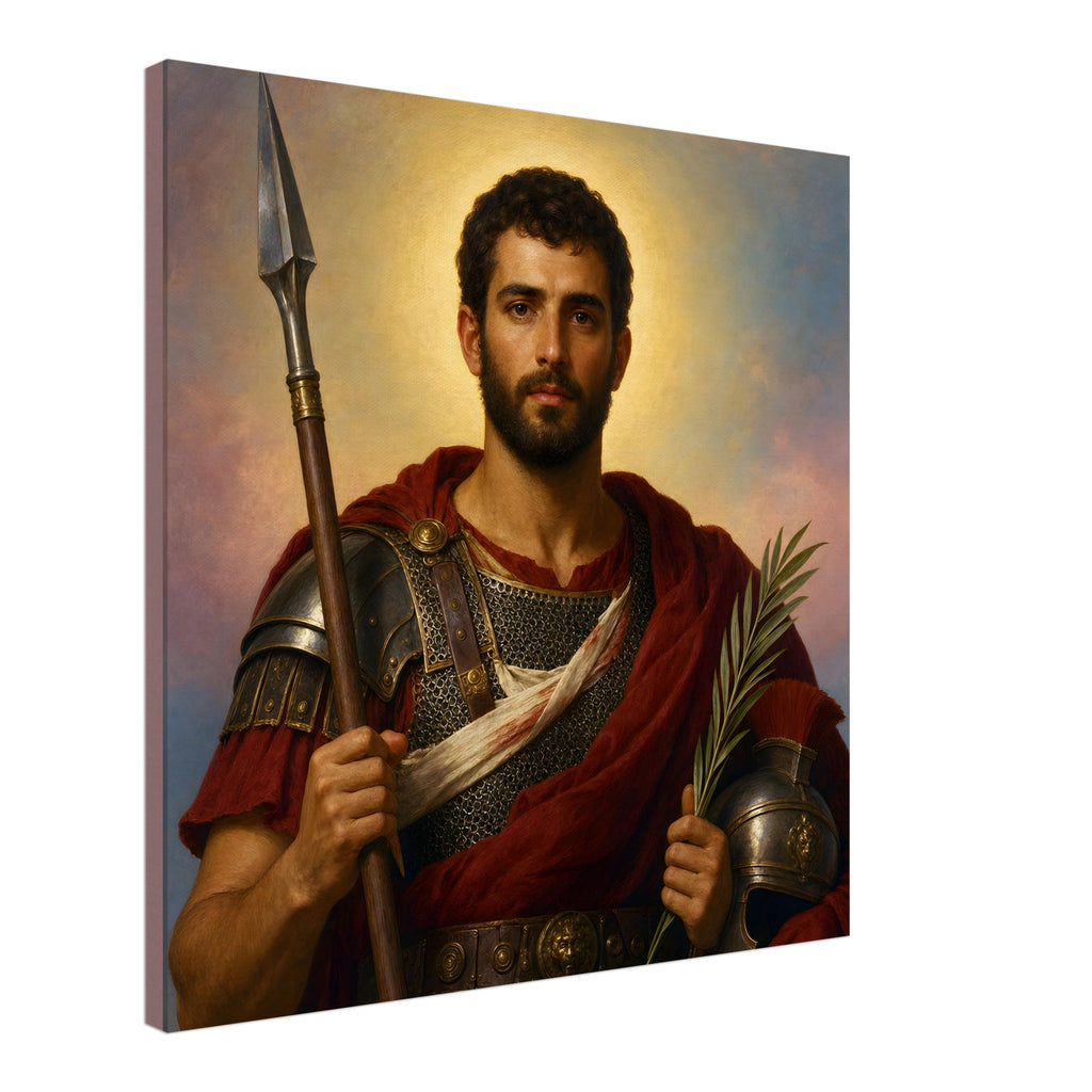 St. Longinus Devotional Canvas — Catholic Religious Wall Art ...