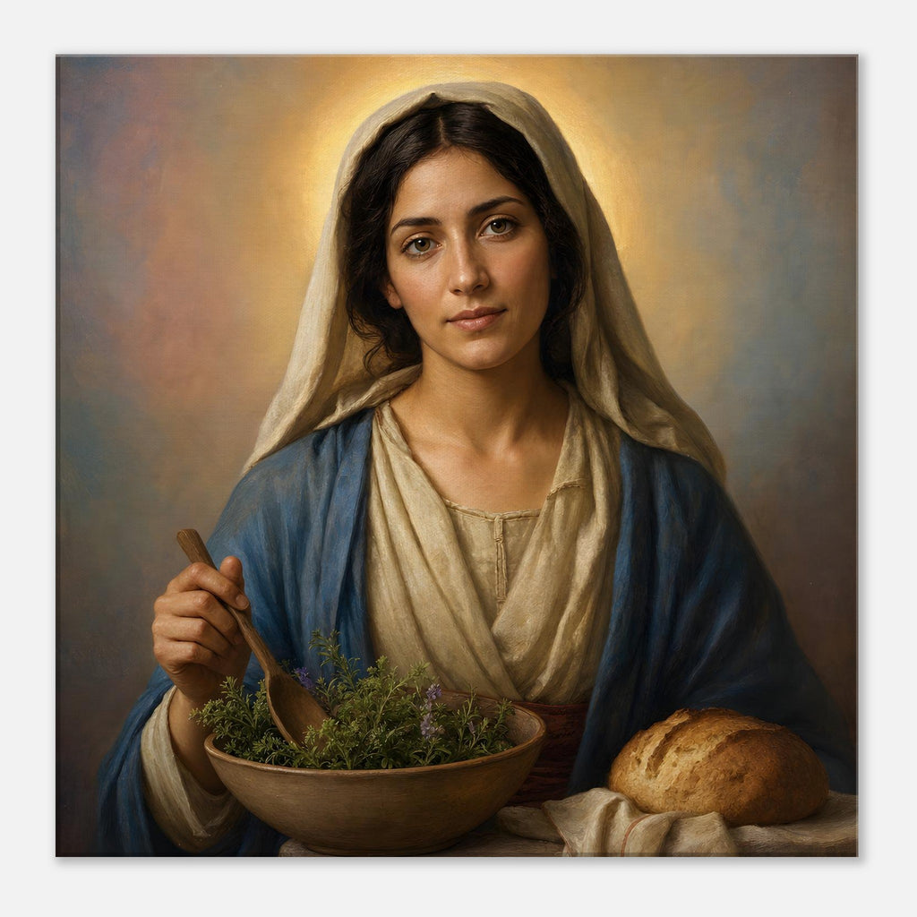 St. Martha Devotional Canvas — Catholic Religious Wall Art ...