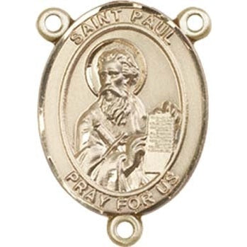 14kt Gold Filled Saint Paul the Apostle Rosary Center Rosary Center ...