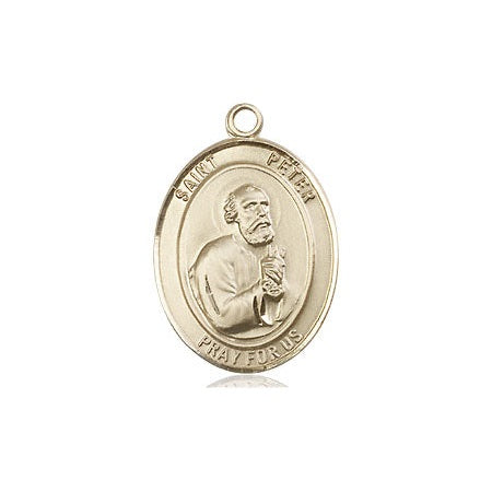 14kt Gold Saint Peter the Apostle Medal Medium – CatholicShop.com