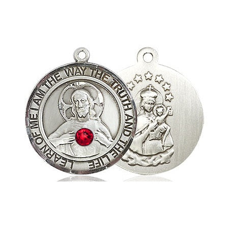 Sterling Silver Ruby Scapular Pendant – CatholicShop.com