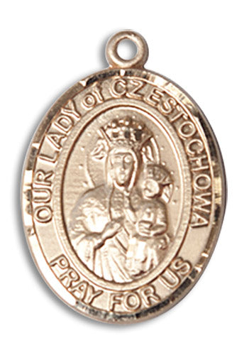 Our Lady of Czestochowa Medal | Medium Gold – CatholicShop.com