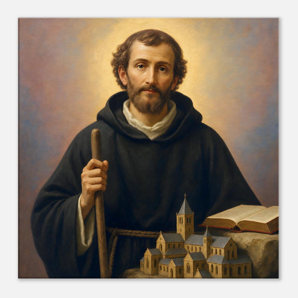 St. Hadelin Devotional Canvas — Catholic Religious Wall Art ...