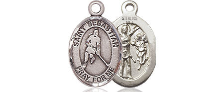 Saint Sebastian Ice Hockey Medal - Sterling Silver – CatholicShop.com