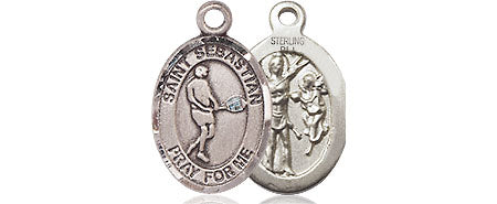 Sterling Silver Saint Sebastian Tennis Medal and Small Religious Gifts ...