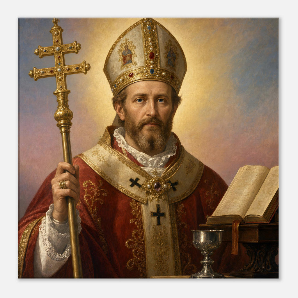 St. Leo IX Devotional Canvas — Catholic Religious Wall Art ...