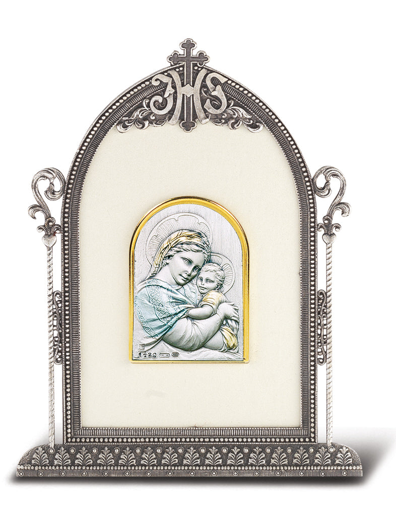 Silver Madonna and Child Frame 6.5x4.5 – CatholicShop.com