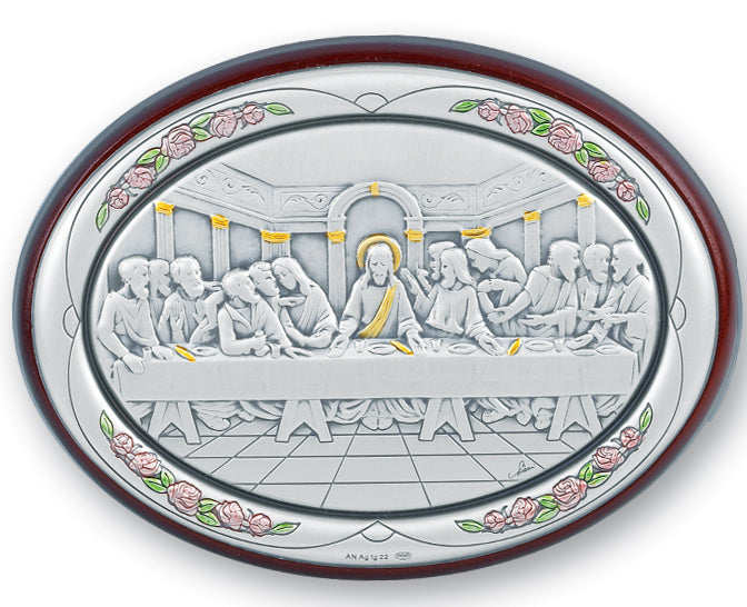 4 1/2 x 3 1/2 Sterling Silver Last Supper Plaque – CatholicShop.com