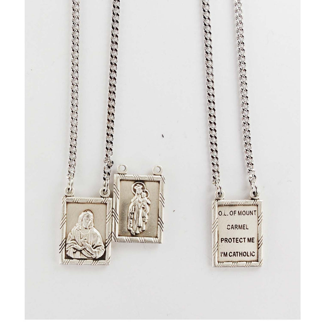 Sterling Silver Scapular Pendant – CatholicShop.com