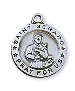 Sterling Silver Saint Gerard with 18" Chain – CatholicShop.com