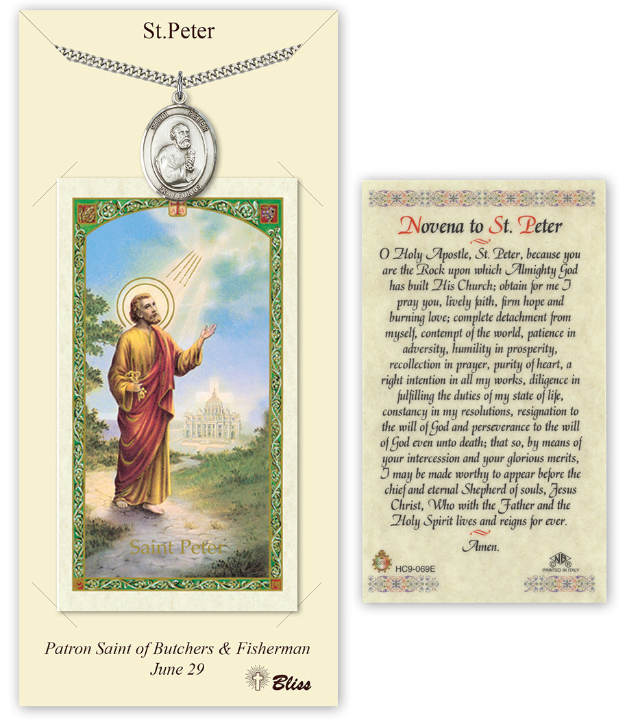 Saint Peter the Apostle Medal - 24" Chain – CatholicShop.com