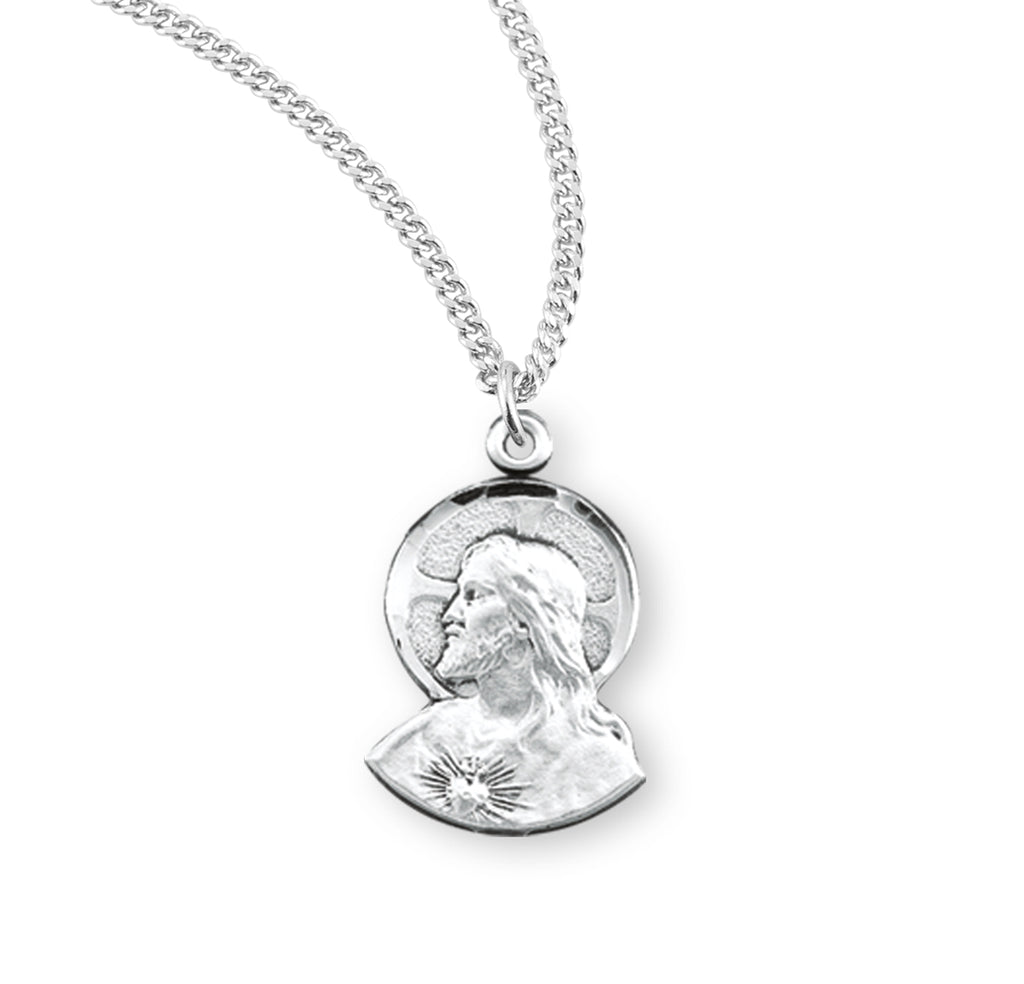 3/4 Sterling Silver Scapular Medal with 18 Chain – CatholicShop.com