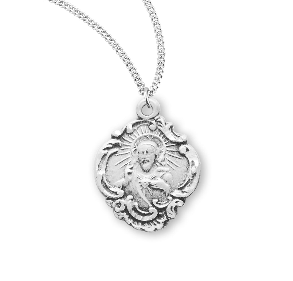 5/8 Sterling Silver Scapular Medal with 18 Chain – CatholicShop.com